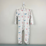 Load image into Gallery viewer, Magnetic Me Floral Velour Footie Sleeper 12-18 Months
