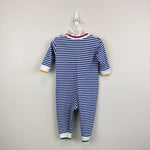 Load image into Gallery viewer, Florence Eiseman Stripe Knit Dinosaur Longall Romper 9 Months
