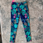 Load image into Gallery viewer, Lilly Pulitzer Luxletic Girls Mini Weekender Legging Low Tide Navy Life of the Party XL NWT
