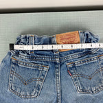 Load image into Gallery viewer, Vintage Levi's Cinched Waist Blue Jean Shorts 6
