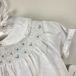 Load image into Gallery viewer, Sarah Louise England Hand Smocked White Bubble Newborn NWT
