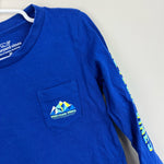 Load image into Gallery viewer, Vineyard Vines Mountain Blocks Long Sleeve Pocket T-Shirt Maritime Blue 4T
