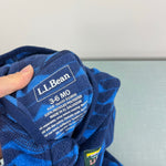 Load image into Gallery viewer, L.L. Bean Printed Fleece Bunting Blue Mountains 3-6 Months
