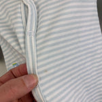 Load image into Gallery viewer, Kissy Kissy Blue Striped Train Footie 0-3 Months
