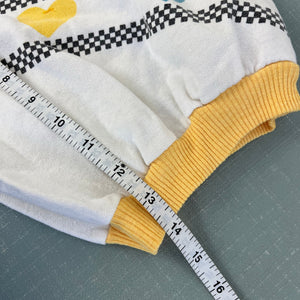 Vintage White & Yellow Heart Sweatshirt 2T USA