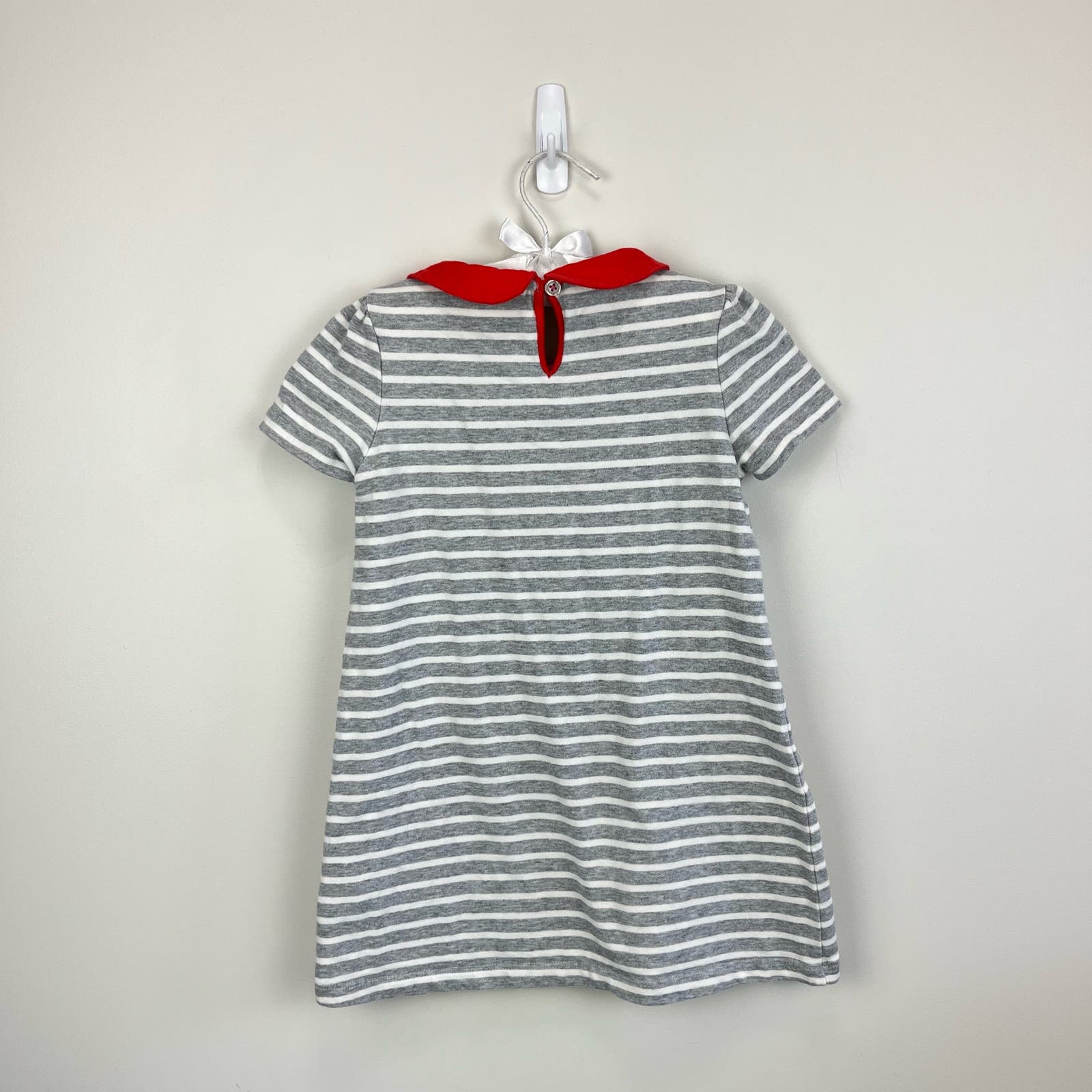 Mini Boden Jersey Collared Applique Dress 4-5