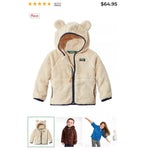 Load image into Gallery viewer, L.L. Bean Infants' and Toddlers' Hi-Pile Fleece Jacket Natural 12-18 Months
