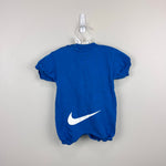 Load image into Gallery viewer, Vintage Nike Blue Swoosh Shortall Romper 3-6 Months
