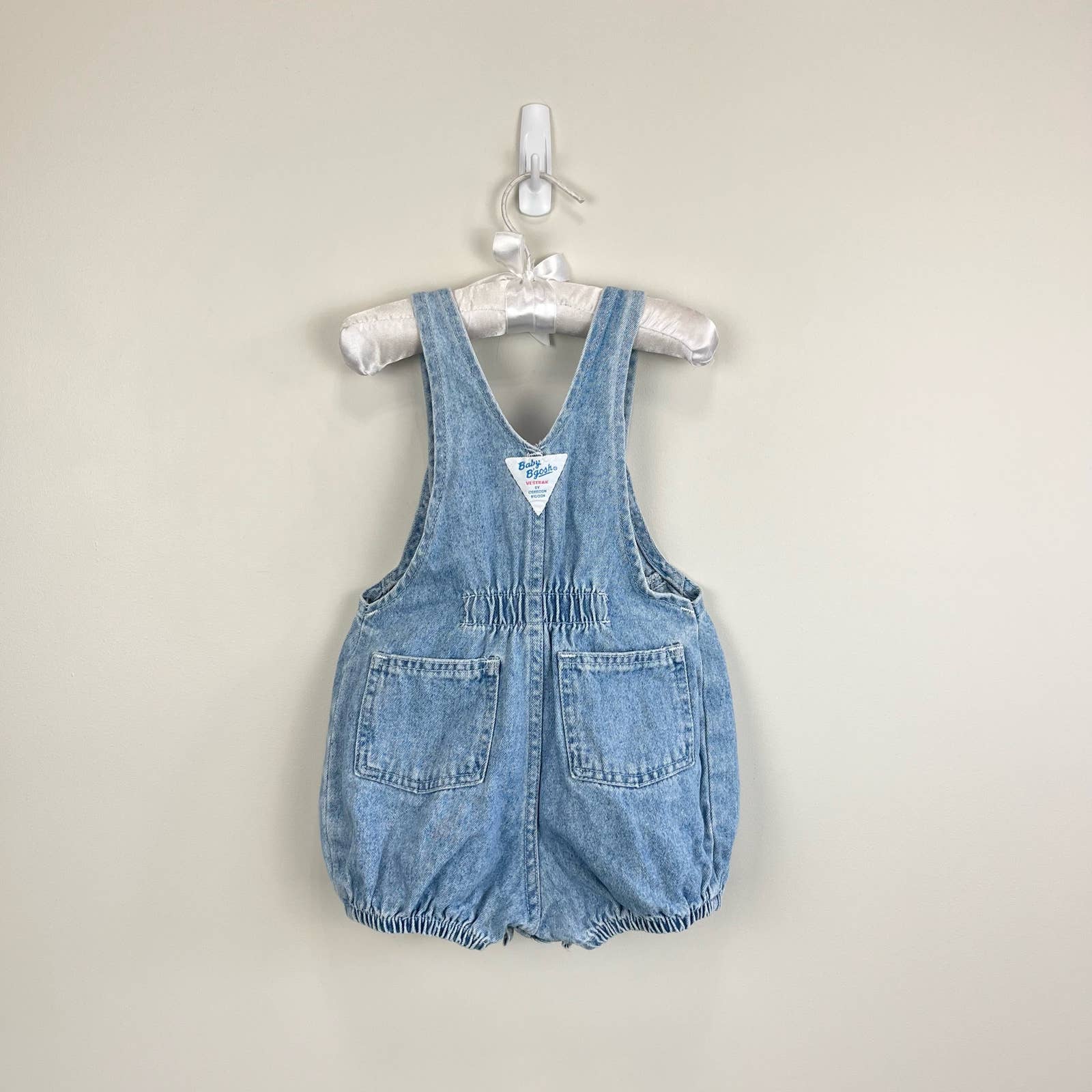 Vintage OshKosh B'gosh Blue Jean Bubble Romper 18 Months