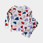 Load image into Gallery viewer, Hanna Andersson Loved Heart Print Pajamas 90 cm 3T
