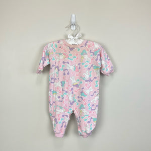 Vintage Soupcon Musical Bunny Romper 6-9 Months USA