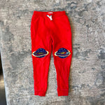 Load image into Gallery viewer, Mini Boden Appliqué Knee Joggers Red Planets 7
