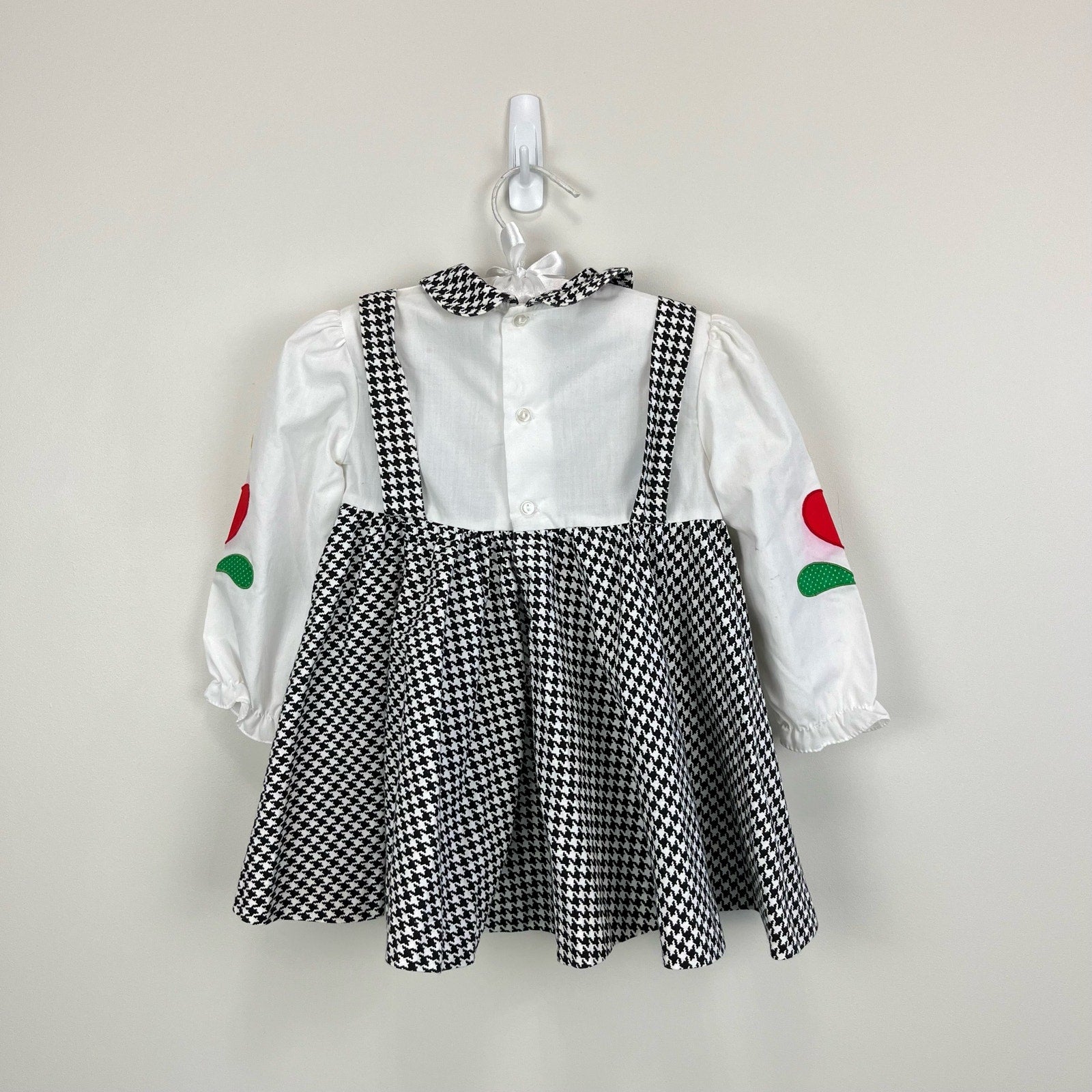 Vintage Houndstooth Jumper Dress 2T