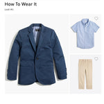 Load image into Gallery viewer, Crewcuts Thompson Navy Blue Suit Jacket 6-7
