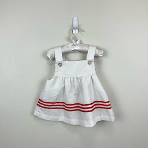 Vintage Little Bitty White Strawberry Dress 2T USA