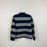 Load image into Gallery viewer, Ralph Lauren Navy Gray Quarter Zip Sweater 6
