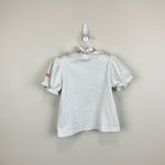 Load image into Gallery viewer, Vintage OshKosh B&#39;gosh Short Sleeve White Blouse 3T USA
