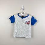 Load image into Gallery viewer, Vintage Harley Davidson Gray Blue Flag T-Shirt Toddler USA
