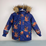 Load image into Gallery viewer, Mini Rodini K2 Wild Duck Padded Parka Winter Coat Navy 128-134 cm 7-9
