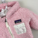 Load image into Gallery viewer, Patagonia Baby Furry Friends Bunting Peaceful Pink 3-6 Months
