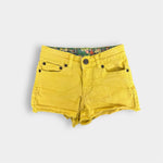 Load image into Gallery viewer, Mini Boden Girls Yellow Denim Shorts 8
