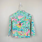 Load image into Gallery viewer, Lilly Pulitzer Girls UPF 50+ Little Skipper Popover Multi Lets Get Together L 8-10
