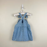 Load image into Gallery viewer, Vintage OshKosh B'gosh Blue Floral Jumper Dress 18 Months USA
