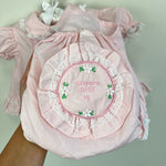 Load image into Gallery viewer, Vintage Nannette Grandma Loves Me Pink Dress Set 9 Months
