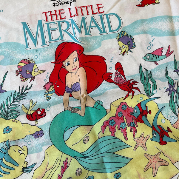 Vintage Disney's The Little Mermaid Complete 3 Piece Twin Bed Sheet Se