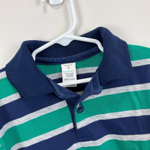 Vintage Healthtex Striped Long Sleeve Polo Shirt 5T