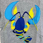 Load image into Gallery viewer, Mini Boden Short Sleeve Applique Blue Lobster T-Shirt 6-7
