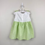 Load image into Gallery viewer, Vintage Samara Green Gingham Embroidered Bird Flower Dress w/ Bows 3T
