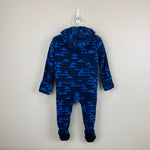 Load image into Gallery viewer, L.L. Bean Printed Fleece Bunting Blue Mountains 3-6 Months
