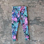 Load image into Gallery viewer, Lilly Pulitzer Girls Sammy Pajama Set Hi Tide Navy Bringing Mermaid Back 2T
