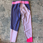 Load image into Gallery viewer, Under Armour Girls Heatgear Color Block Ankle Crop Pants Purple Ace
