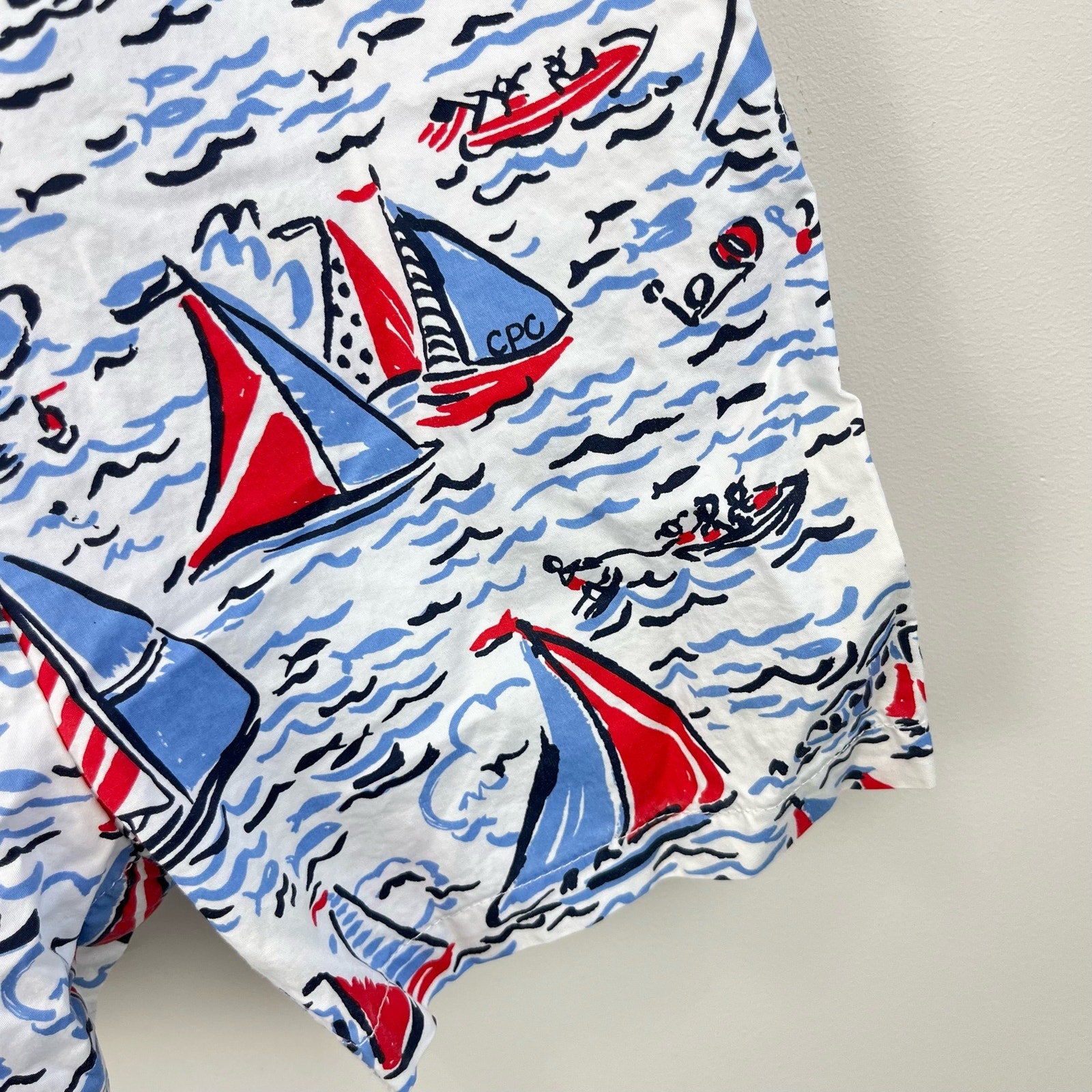 Classic Prep Childrenswear James Shortall Sailboats 18-24 Months