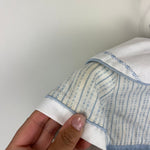 Load image into Gallery viewer, Vintage Toddle Tyke Blue and White Sailor Suit Romper 3 Months USA
