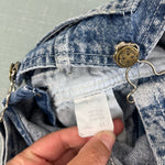 Load image into Gallery viewer, Vintage OshKosh B'gosh Acid Wash Denim Smiley Shortalls 4T USA
