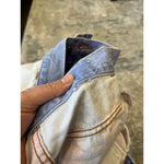 Load image into Gallery viewer, Vintage Girls Denim Patchwork Striped Pencil Skirt
