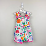 Load image into Gallery viewer, Vintage 90s Floral Ruffle Bow Romper 3T

