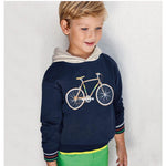 Load image into Gallery viewer, Mayoral Boys Navy Blue Bicycle Hoodie 6
