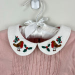 Load image into Gallery viewer, Mini Boden Collared Jersey Top Provence Dusty Pink 3-4 NWOT
