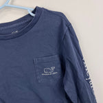 Load image into Gallery viewer, Vineyard Vines Long Sleeve Vintage Whale Pocket Tee Shirt Navy Blue 7

