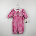 Load image into Gallery viewer, Vintage Carter's Pink Place Teddy Bear Coverall Romper 9-12 Months NWT USA
