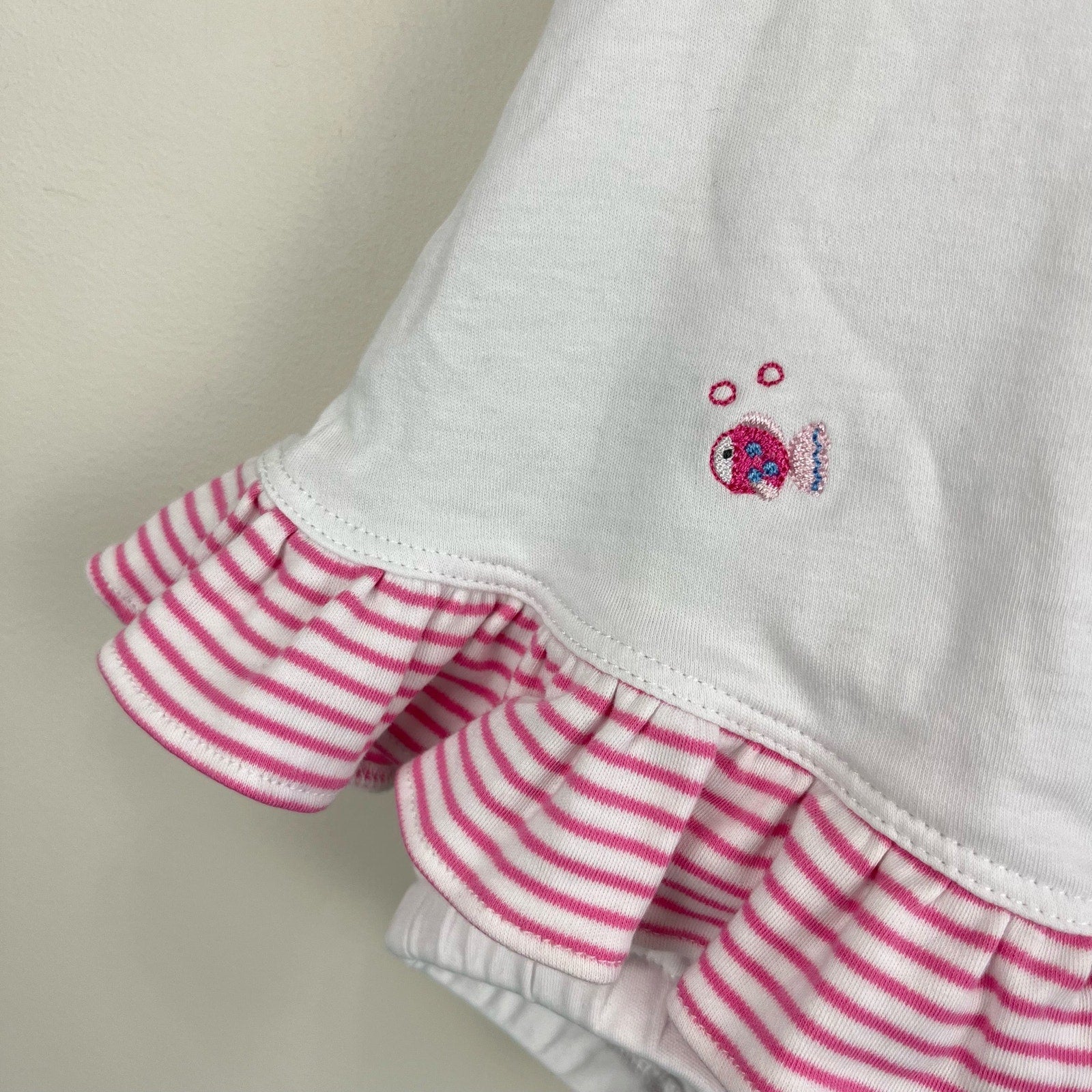 Kissy Kissy Ruffle Fish Romper 9 Months