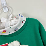 Load image into Gallery viewer, Vintage Basic Editions Green Santa Sweatshirt 4T
