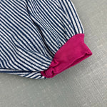 Load image into Gallery viewer, Vintage Little by Little Striped Bubble Jeans 12 Months
