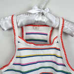 Load image into Gallery viewer, Mini Boden Cutaway Tank Top Bright Petal Pink Island Blue 8-9
