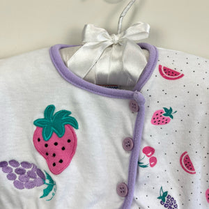 Vintage Baby Kisses Fruit Romper 3-6 Months