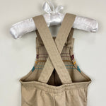 Load image into Gallery viewer, Vintage Tog-A-Logs Tan Overalls 12 Months USA
